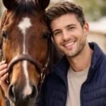 young boys with horse 