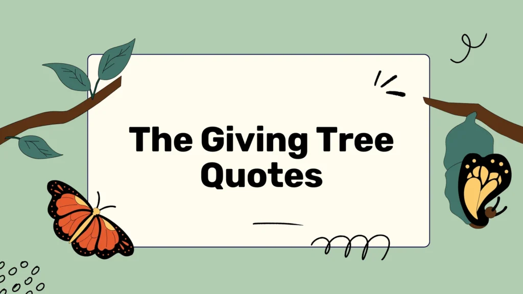 The Giving Tree Quotes
