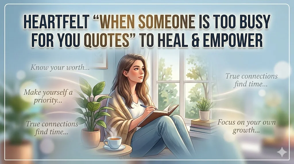 When Someone Is Too Busy For You Quotes