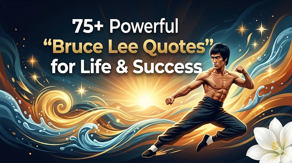 75+ Powerful "Bruce Lee Quotes" for Life & Success