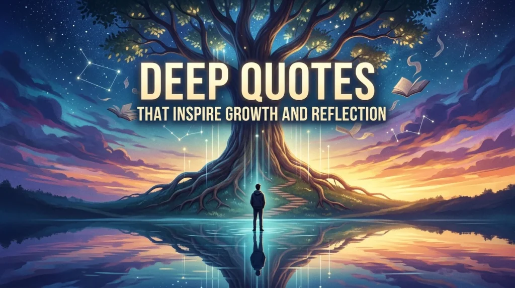 Deep Quotes That Inspire Growth and Reflection