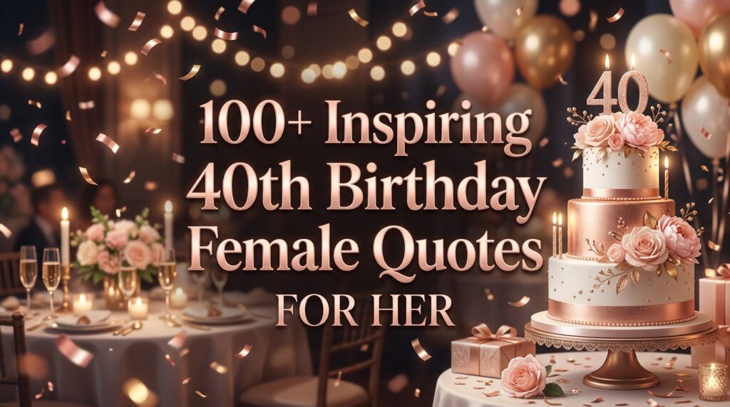40Th Birthday Female Quotes