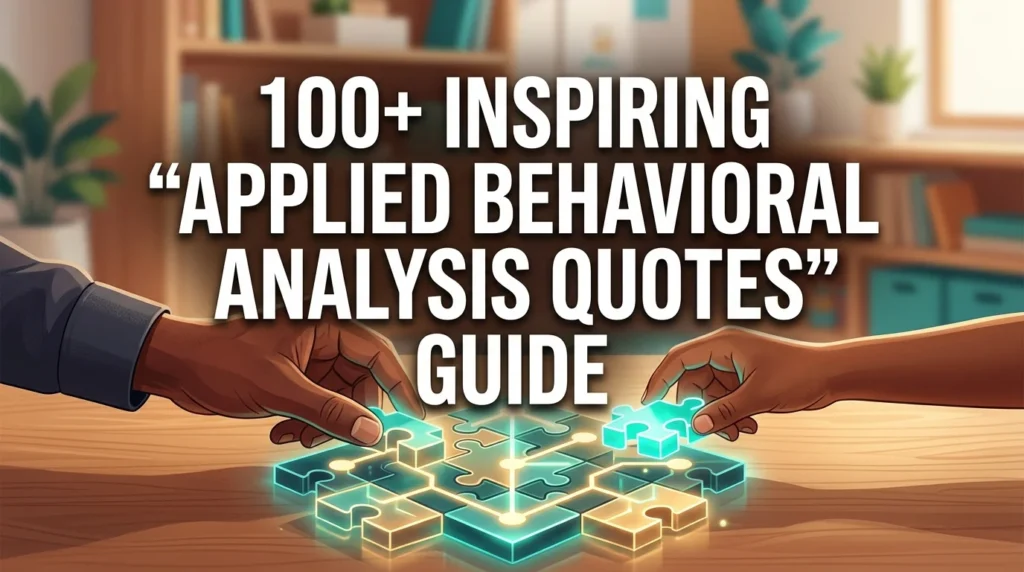 Applied Behavioral Analysis Quotes